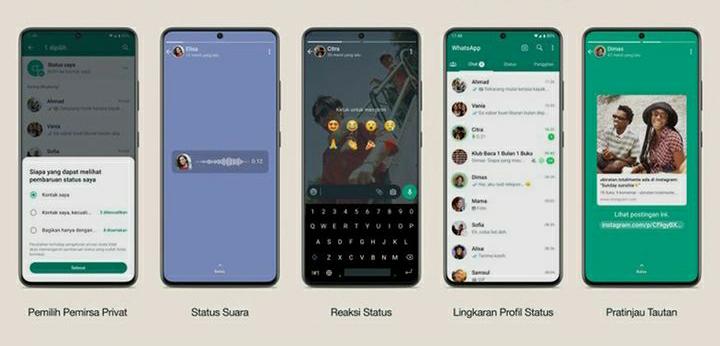 Rilis Fitur Baru, Pengguna WhatsApp Kini Bisa Bikin Status Pakai Gift dan Pesan Suara