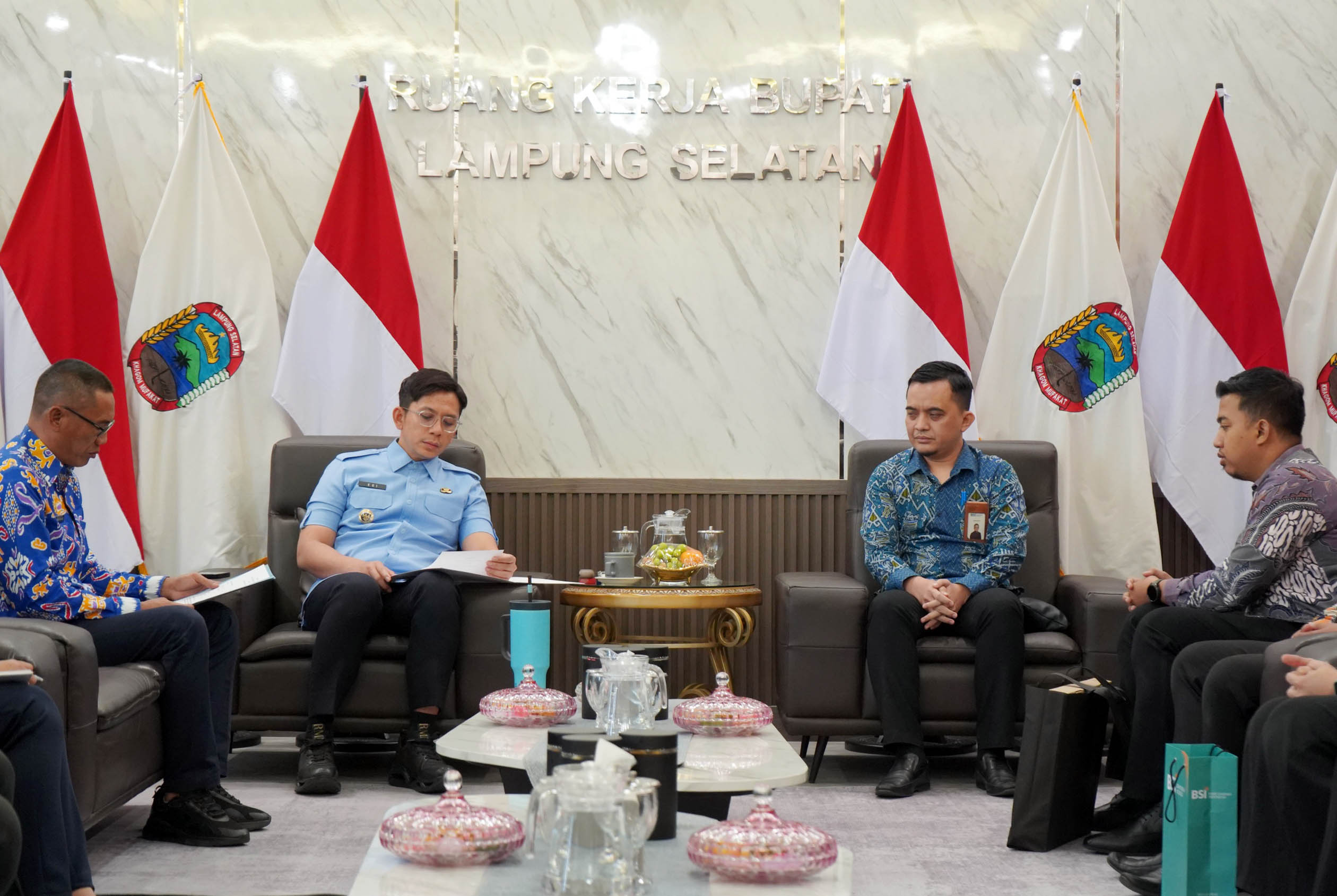 BSI Siap Dorong UMKM dan Pensiunan, Bupati Egi Sambut Gagasan Manfaatkan Aset Masjid Agung Lamsel