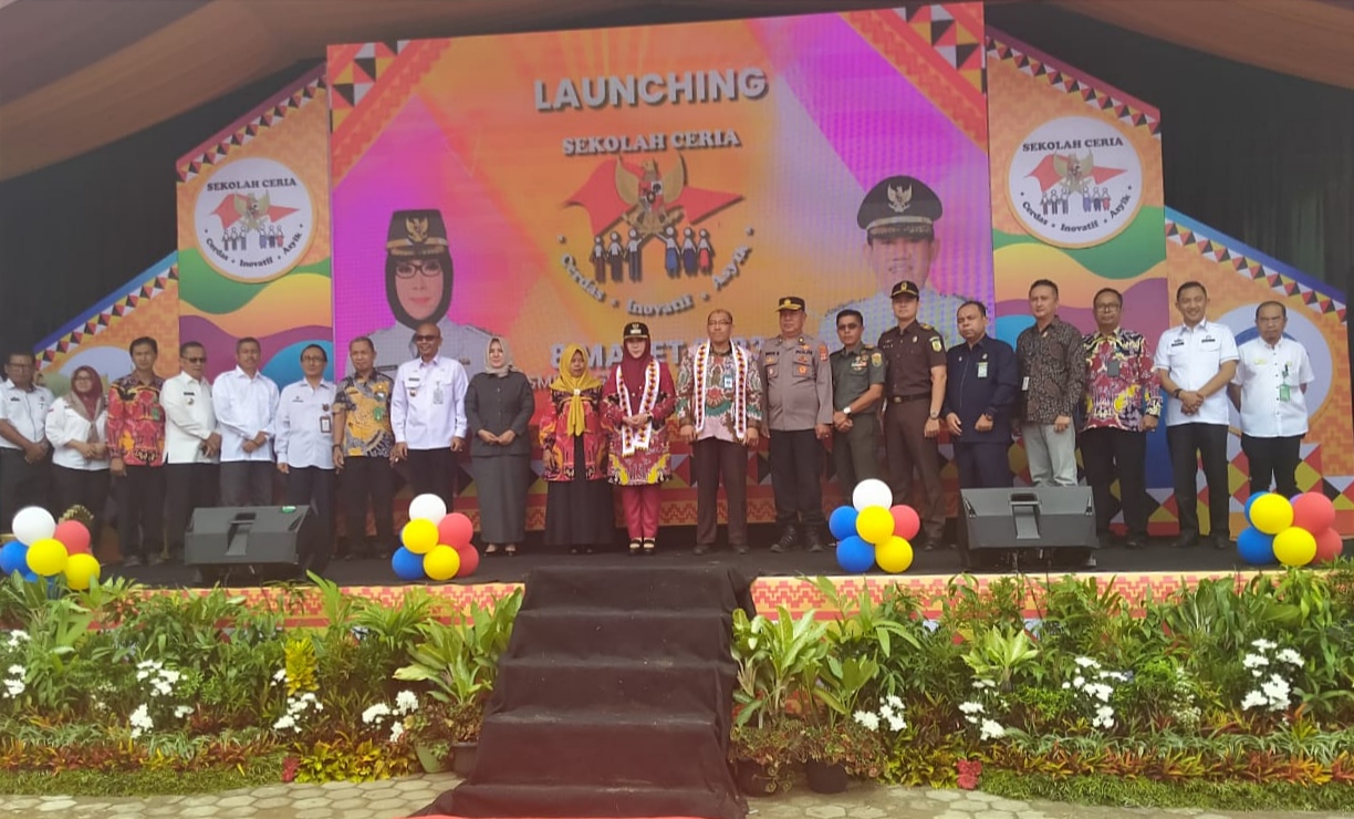 Bupati Tanggamus Launching Sekolah Ceria dan Program Asik Anak Sekolah Ingin Kuliah 