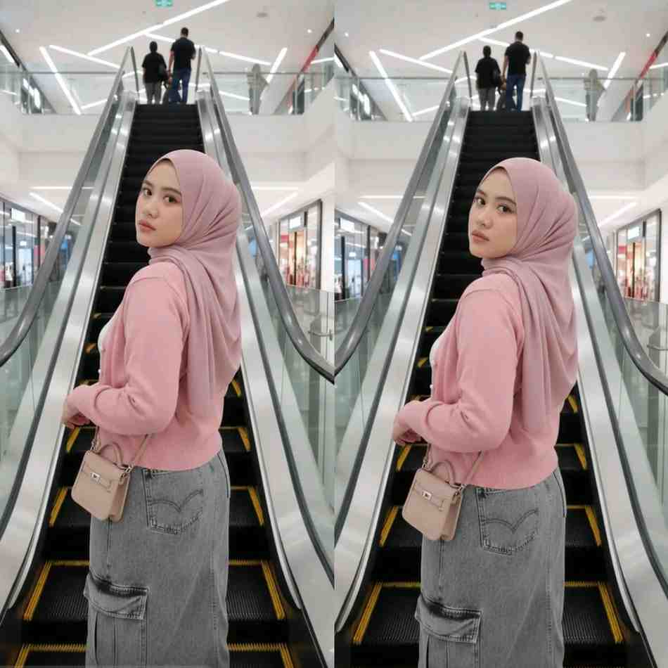 Gemini AI Bikin Heboh! Potret Wanita Berhijab di Eskalator Mall Ini Ternyata Cuma Hasil Prompt