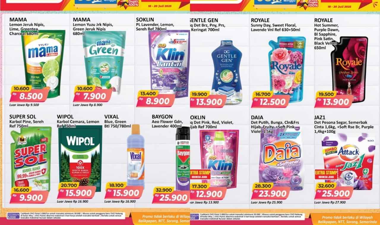 Promo JSM Alfamart Kategori Home Care, Cek Katalognya
