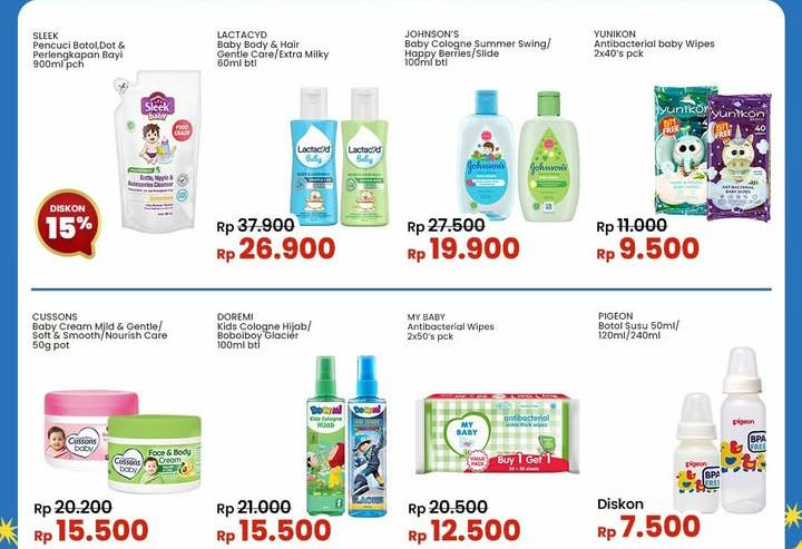 Promo Indomaret Lampung Senin 6 Januari 2025, Dapatkan Diskon 15 Persen Khusus Kebutuhan Bayi