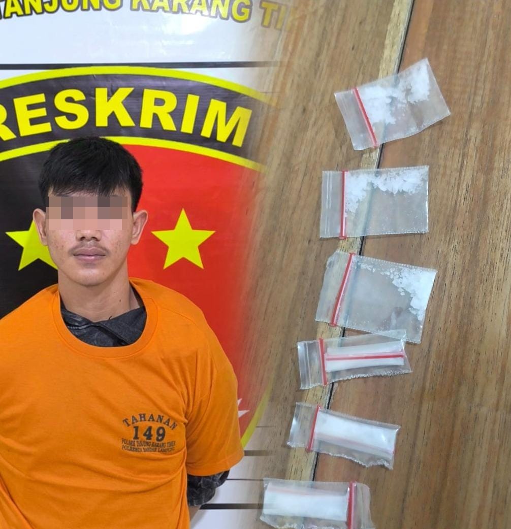 Resahkan Masyarakat, Polisi Ringkus Pemuda Pengedar Narkoba di Bandar Lampung