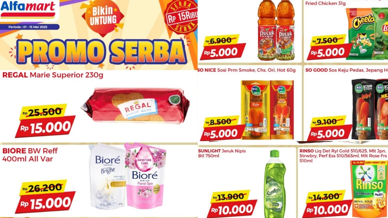 Promo Alfamart Hari Ini, Harga Mulai Rp5.000 Dijamin Bikin Untung, Cek Katalog Lengkapnya