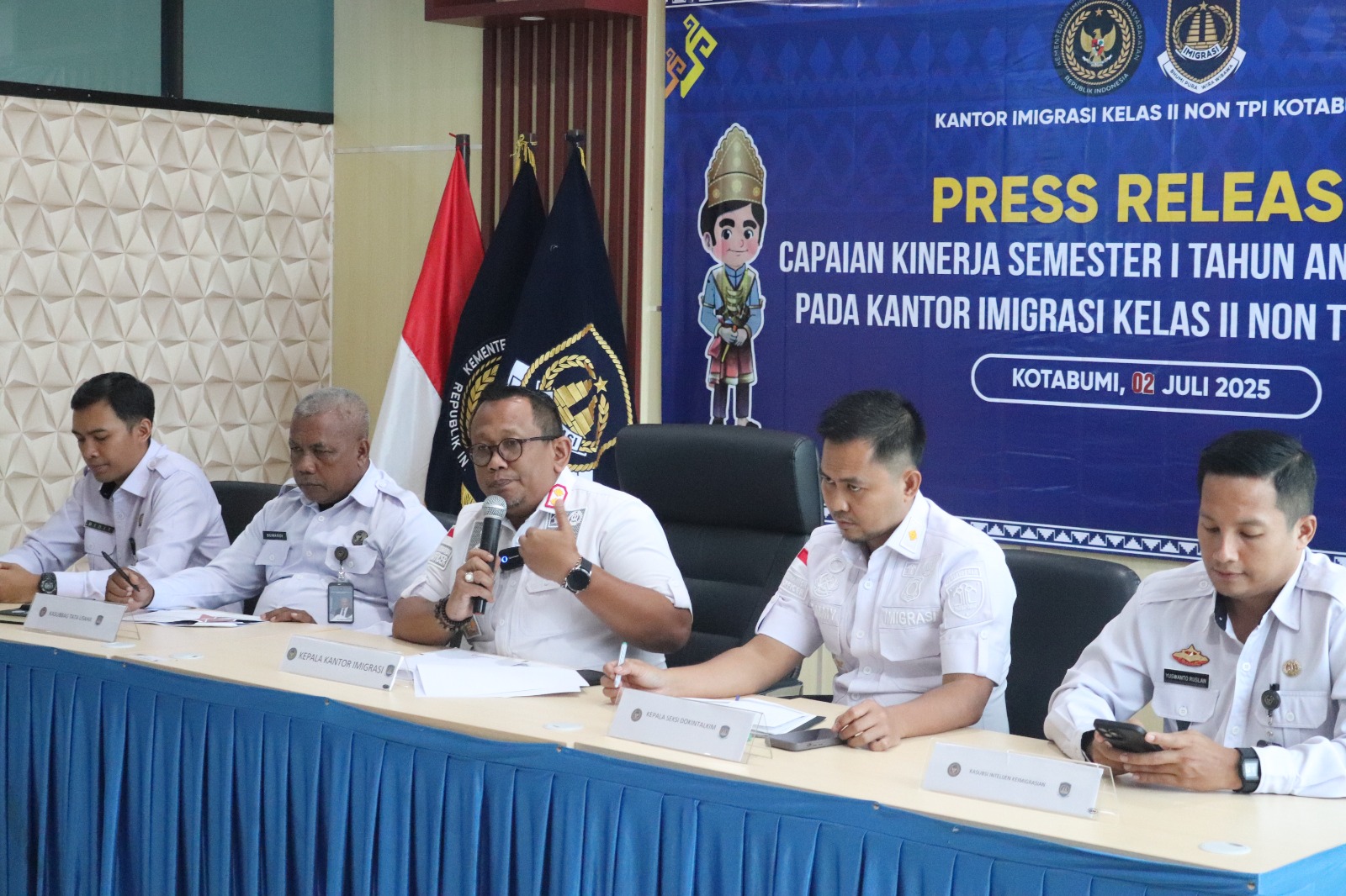 Imigrasi Kotabumi Paparkan Capaian Kinerja Semester I 2025, Penerimaan PNBP Melonjak Tajam