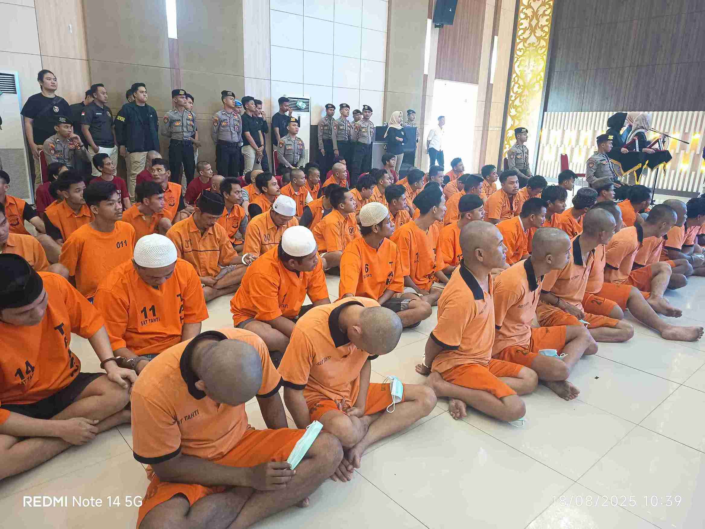 Operasi Sikat Krakatau 2025, 319 Tersangka Kasus C3 Diamankan Polda Lampung