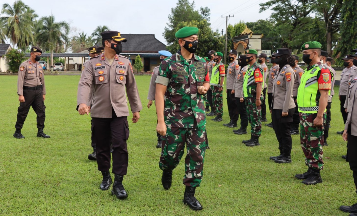 Apel Bersama TNI-Polri, Dandim 0429: Hindari Pelanggaran Sekecil Apapun!