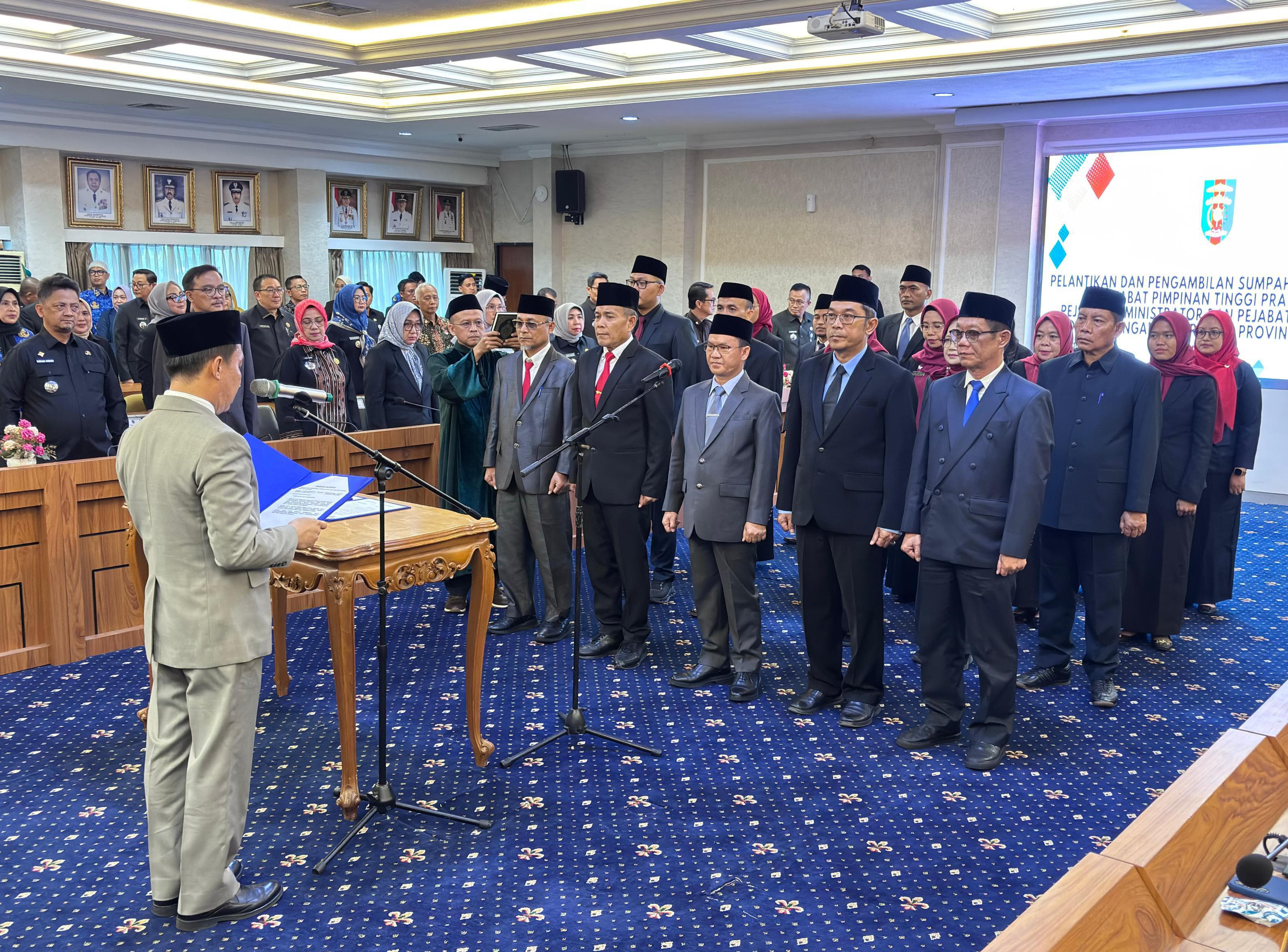 Gerbong Mutasi Pemprov Lampung Bergerak, 20 Pejabat Dilantik