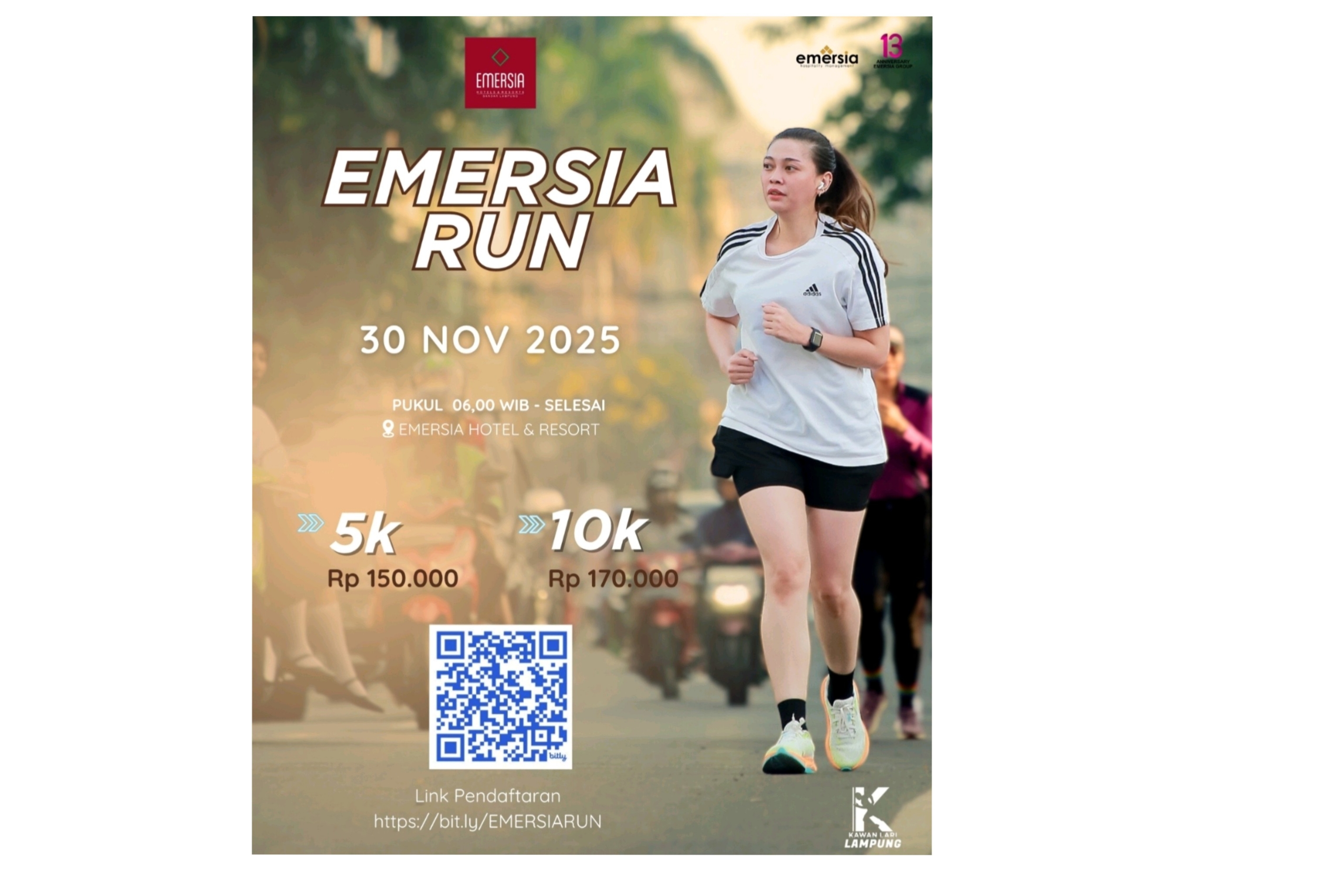 Sambut HUT ke-13, Emersia Hotel & Resort Gelar Emersia Run 2025 : Tawarkan Doorprize Eksklusif 