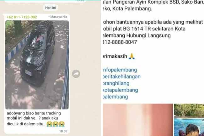 Viral Penculikan Anak di Sumsel, Ternyata Dibawa ke Lampung