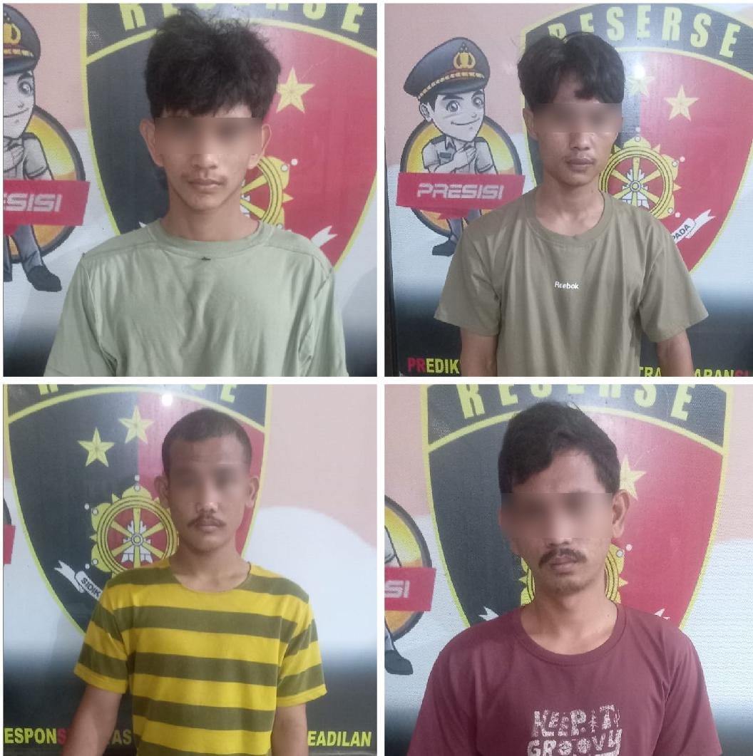 Kawanan Bajing Loncat Gasak 5 Karung Biji Kopi Senilai 30 Juta di Bandar Lampung Ditangkap Polisi
