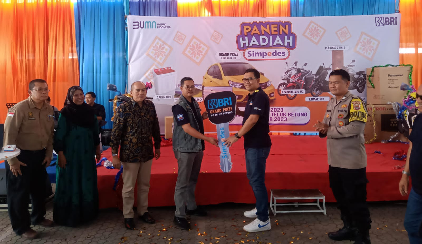 BRI Branch Office Teluk Betung Sukses Gelar Undian Panen Hadiah Simpedes Periode I 2023