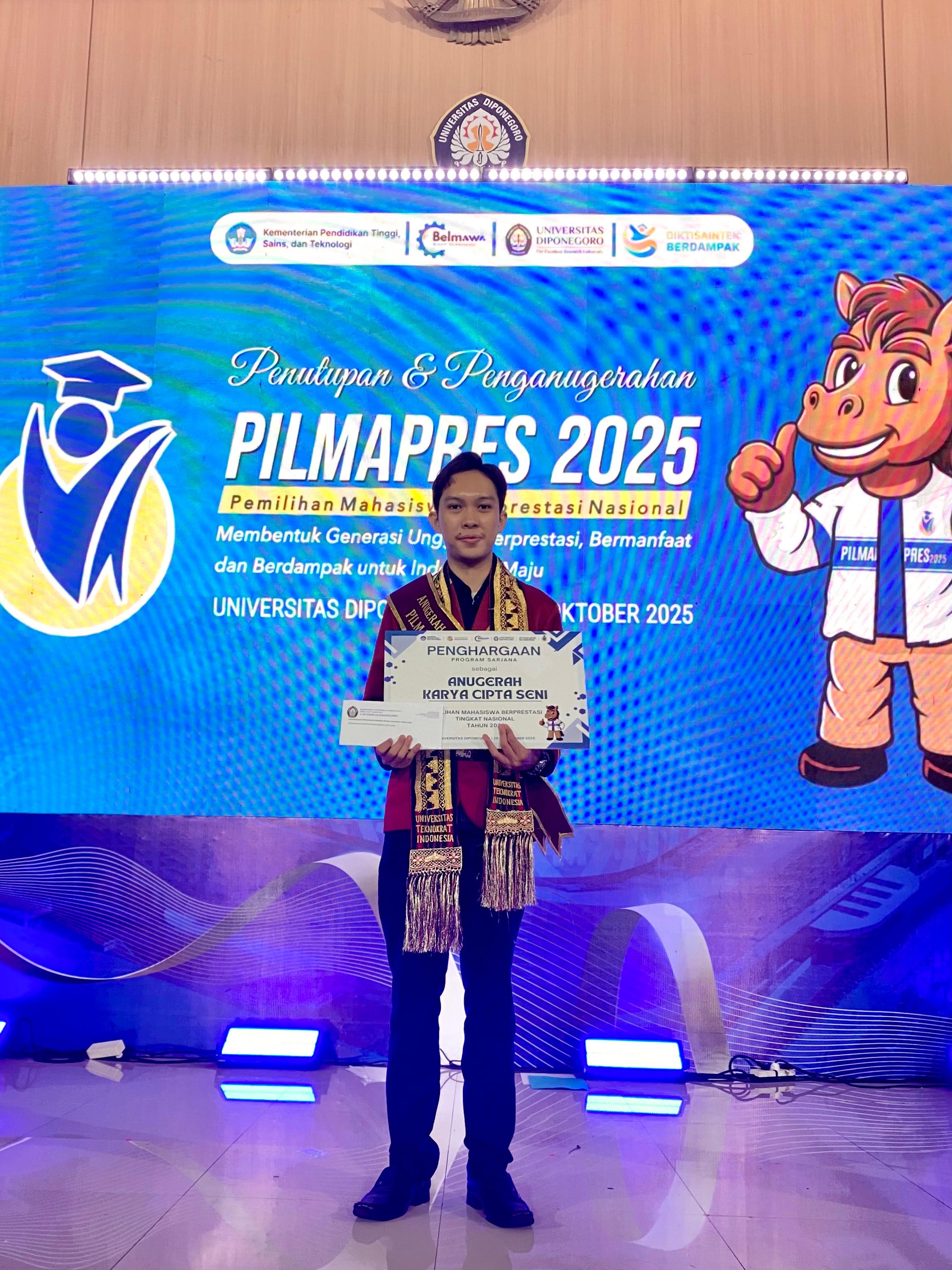 Mahasiswa Teknokrat Raih Anugerah Cipta Seni di Ajang Mahasiswa Berprestasi Nasional 2025