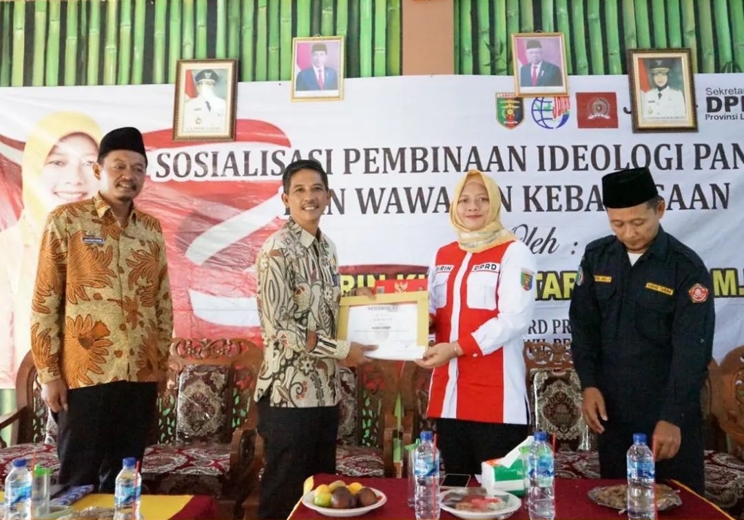 Wakil Ketua DPRD Lampung Gelar Sosialisasi Pembiinaan IPWK di Pekon Panggungrejo