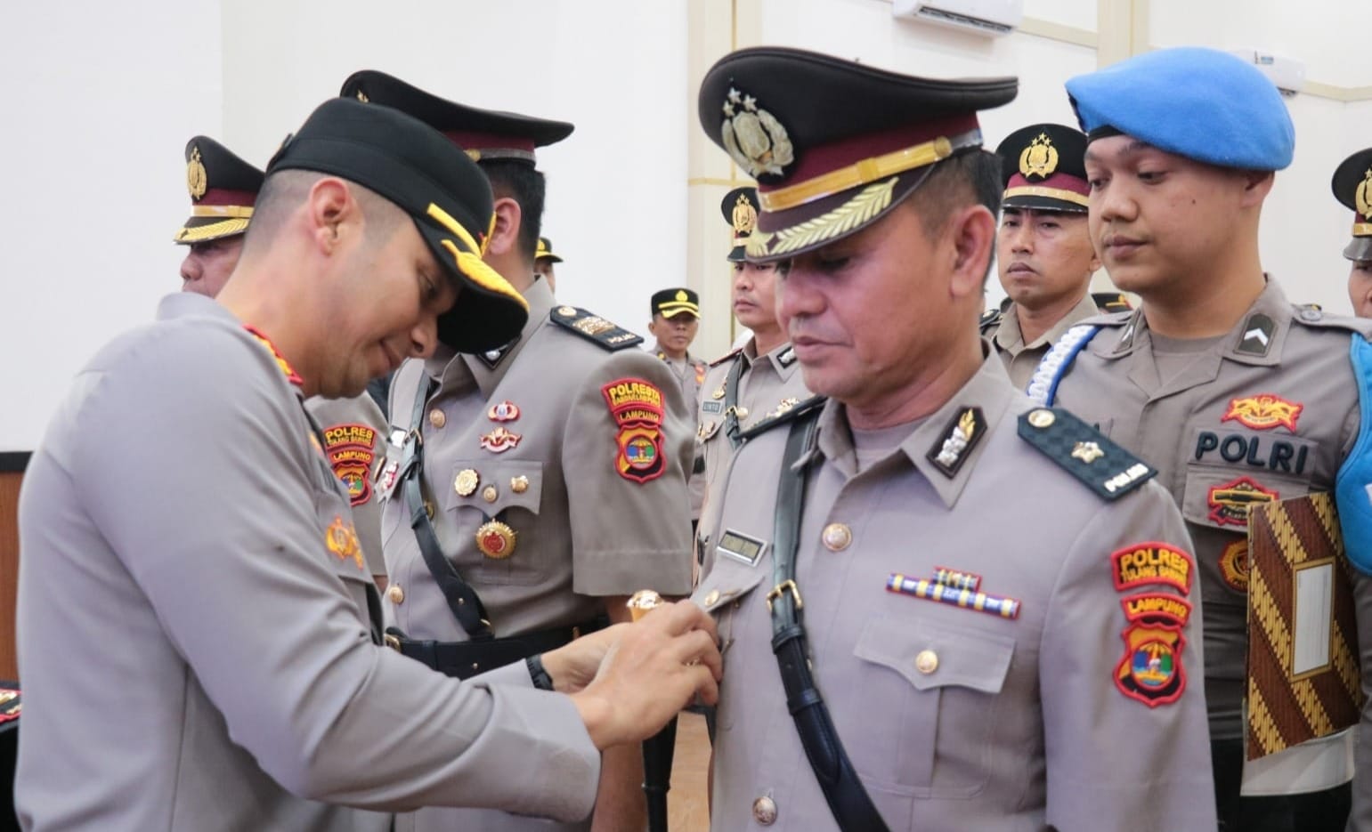 Sertijab PJU Polres Tulang Bawang Hasil Mutasi Polri, Ini Daftar Namanya