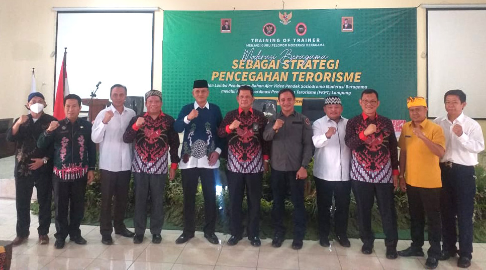 FKPT Lampung Gelar ToT Guru Pelopor Moderasi Beragama Sebagai Strategi Pencegahan Terorisme