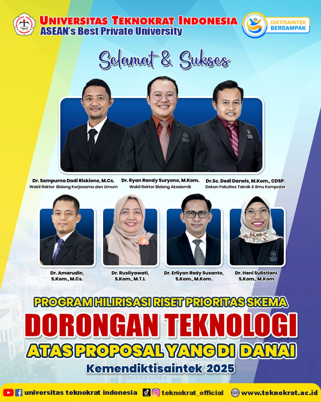 UTI Raih Hibah Skema Dorongan Teknologi Terbanyak di Sumbagsel