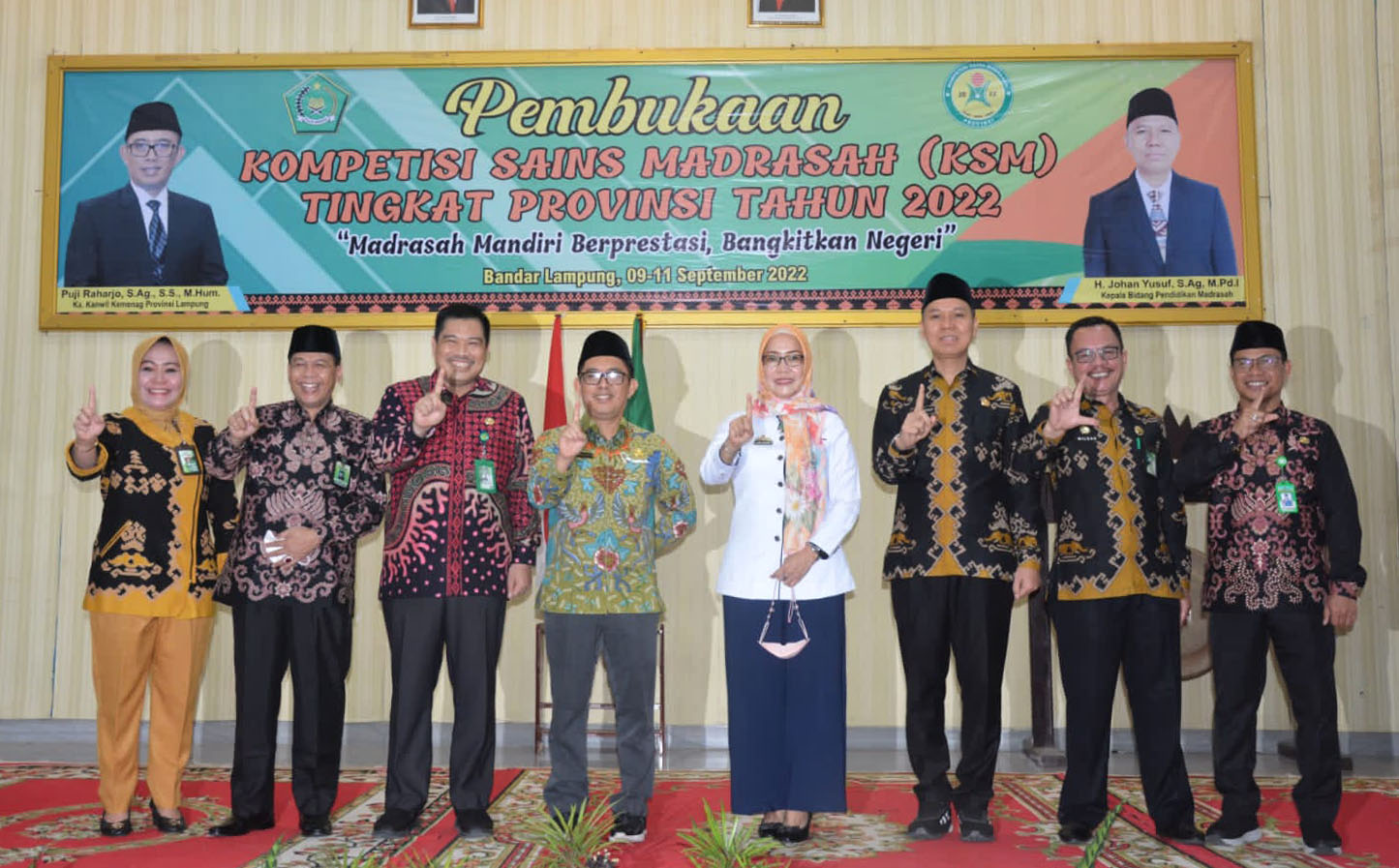 Kompetisi Sains Madrasah Tingkat Provinsi Lampung Tahun 2022 Resmi Dibuka