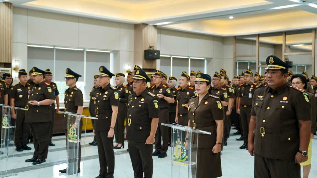 Penyegaran Organisasi, Kajati Lampung Lantik Asintel, Aspidsus, dan Kajari Pringsewu