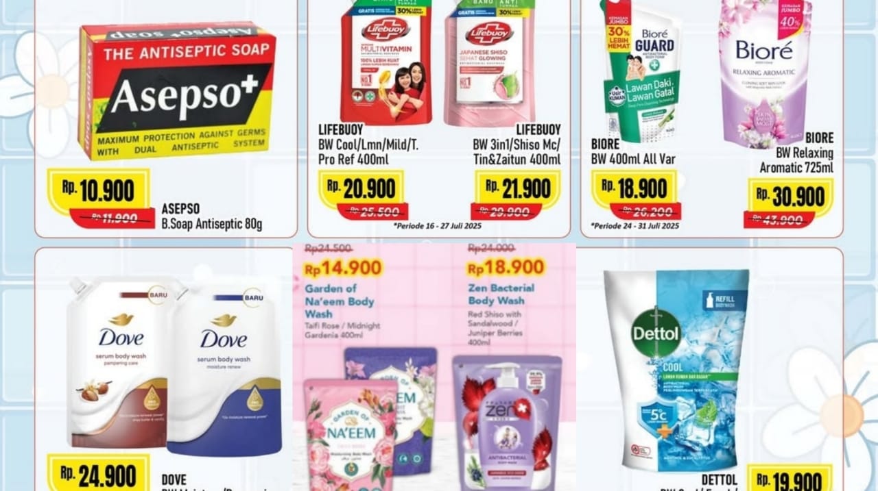Promo Sabun Mandi Cair di Alfamart, Ada Diskon Hingga 45 Persen! Cek Katalognya