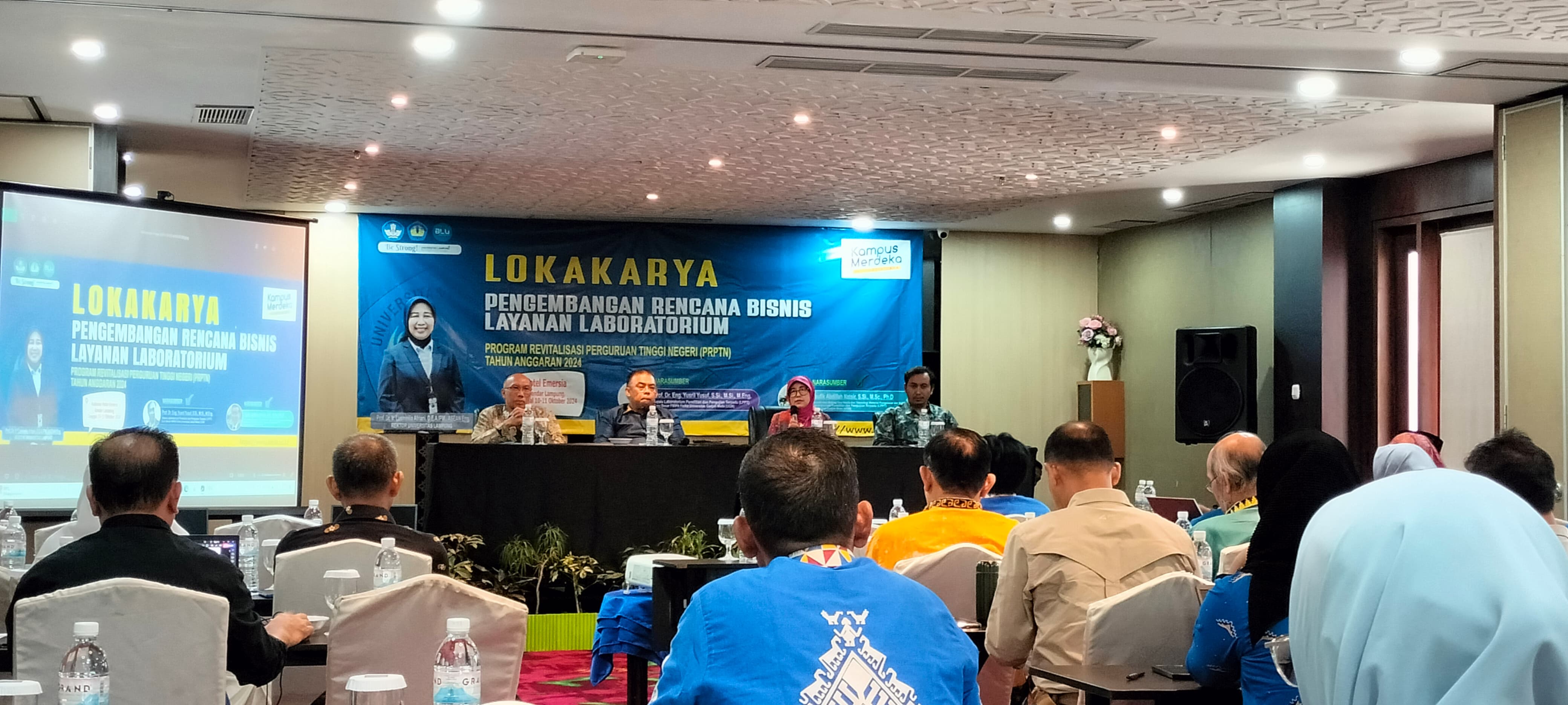 Percepatan Perubahan Jadi PTNBH, Tim PR-PTN Unila Gelar Lokakarya Pengembangan Rencana Bisnis Laboratorium