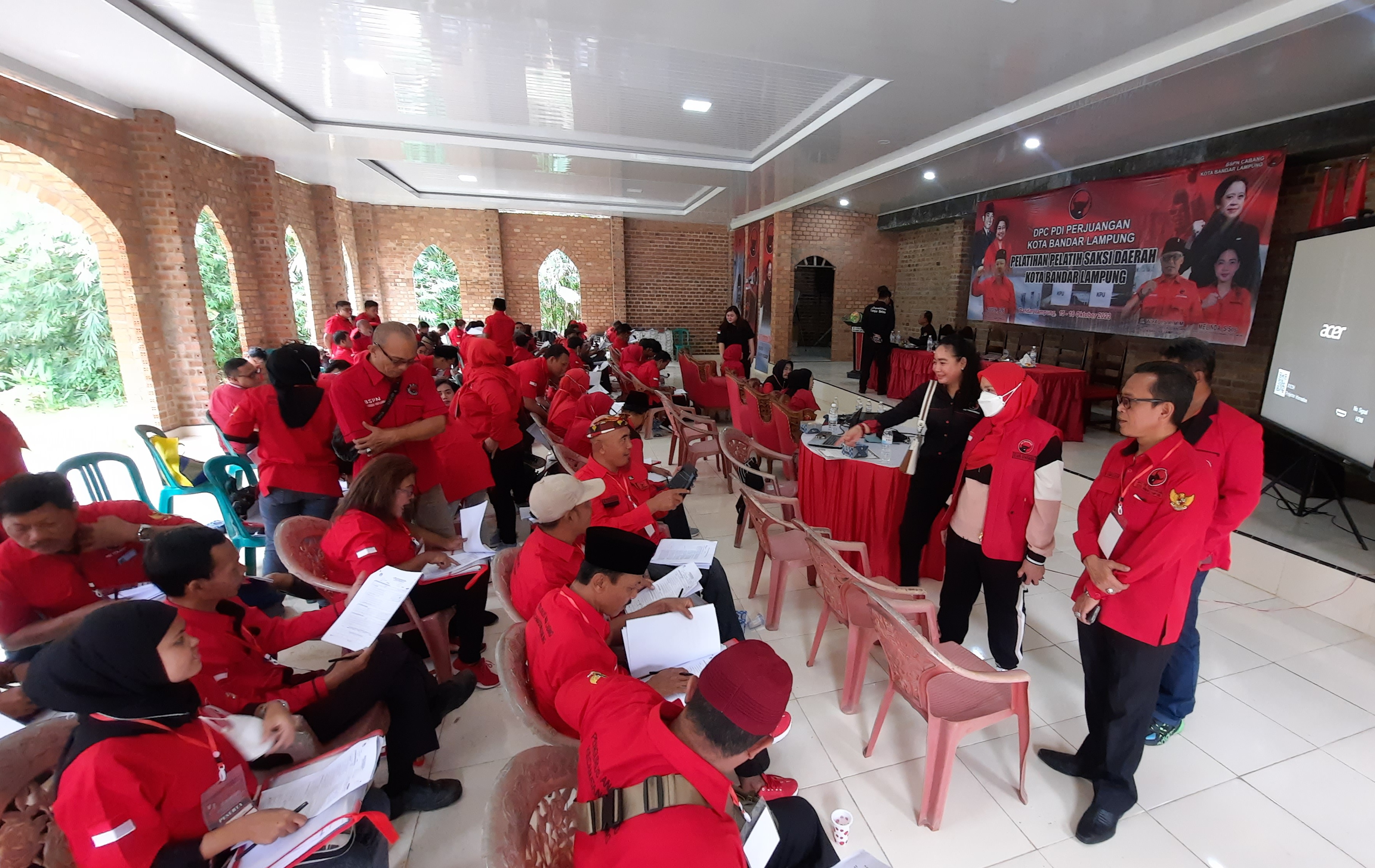 Kejar Target Hattrick, DPC PDI Perjuangan Bandar Lampung Gelar Pelatihan Saksi