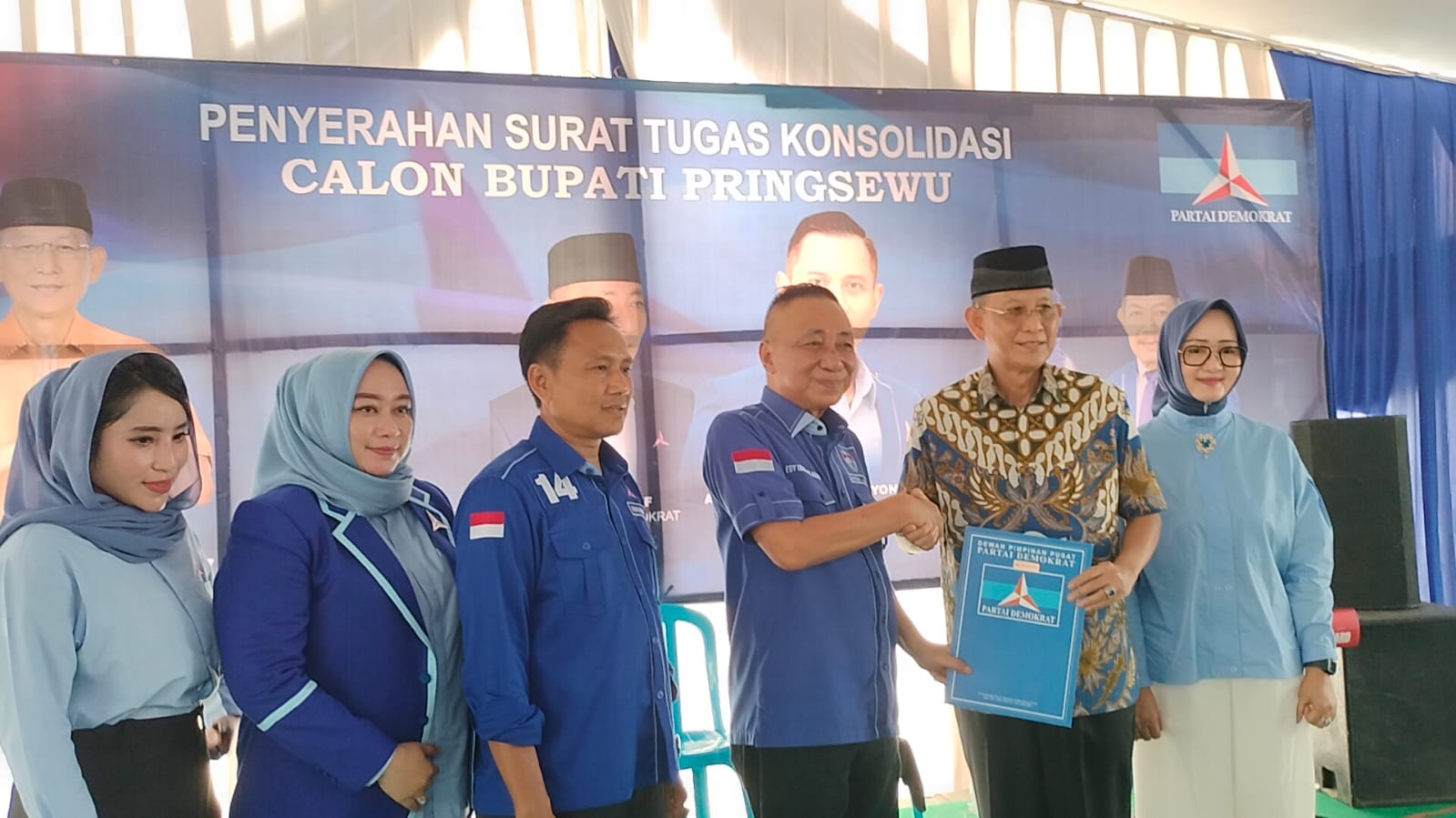 Gerak Cepat, Partai Demokrat Langsung Berikan Surat Tugas Bakal Calon Bupati ke Adi Erlansyah