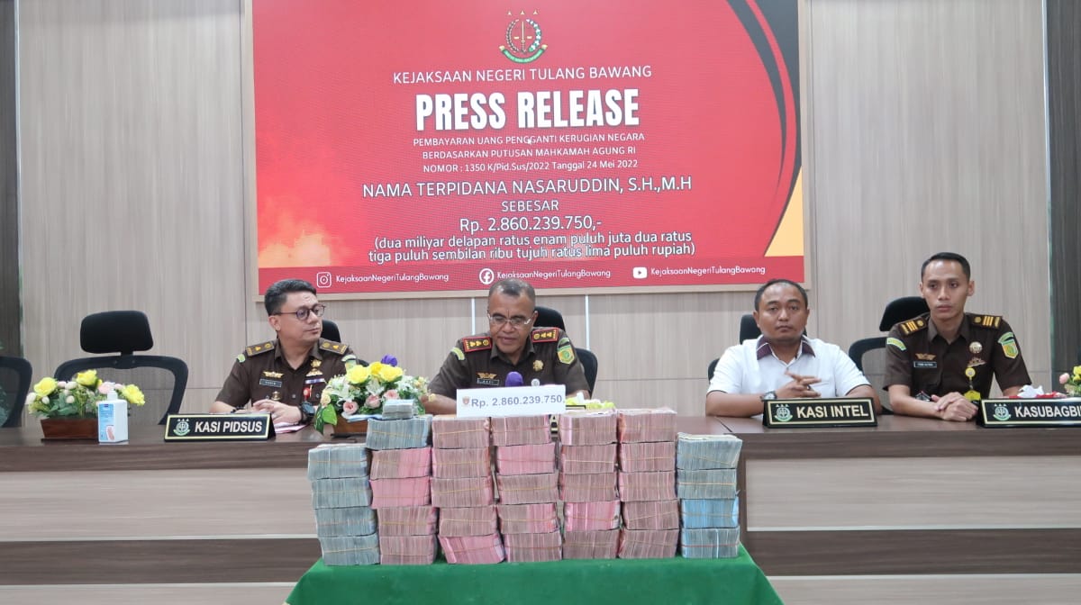 Kasus Korupsi DAK, Mantan Kadisdik Tulang Bawang Lampung Kembalikan Kerugian Negara Rp 2,8 M 