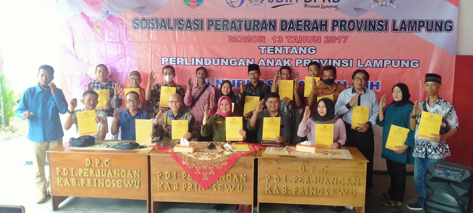 Anggota DPRD Lampung, Nurhasanah Sosialisasi Perda Tentang Anak di Pringsewu