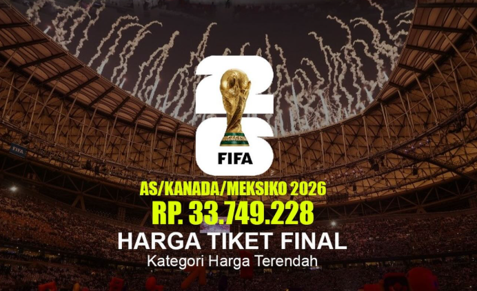 Harga Tiket Piala Dunia 2026 Bikin Geleng Kepala: Dari Rp1 Juta hingga Rp105 Juta untuk Laga Final