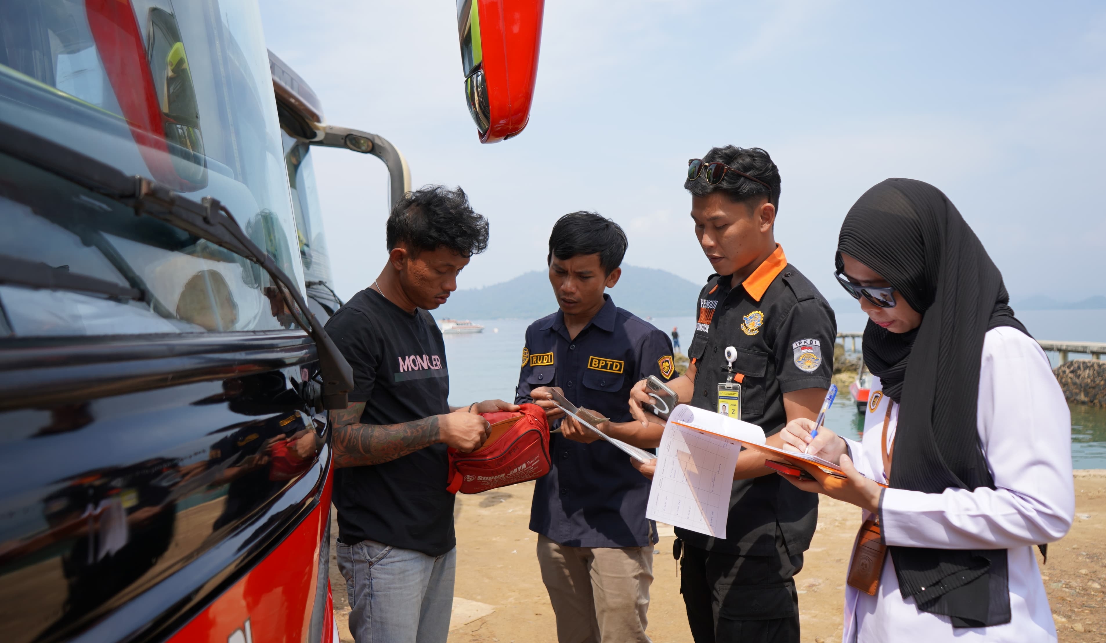 BPTD Kelas II Lampung Cek Kelaikan Administrasi dan Izin Angkutan Pariwisata, Berikut Ini Hasilnya 