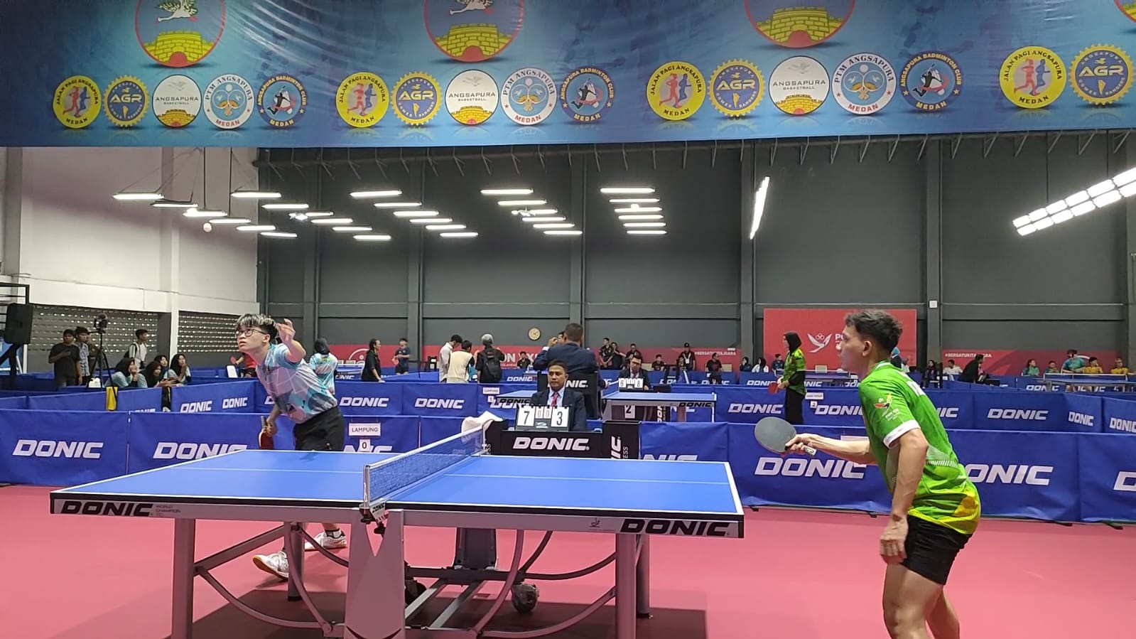 Kalahkan Jateng dan Kalteng, Tenis Meja Beregu Putra Lampung Melaju ke Perempatfinal PON 2024