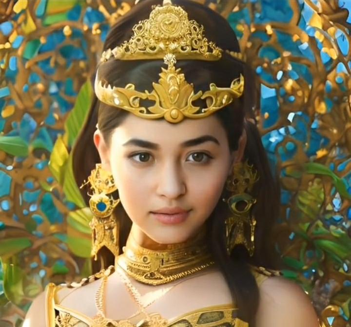 Beautiful Appearance of the Queen of the Kingdom of Sunda Dyah Pitaloka Version of AI Technology