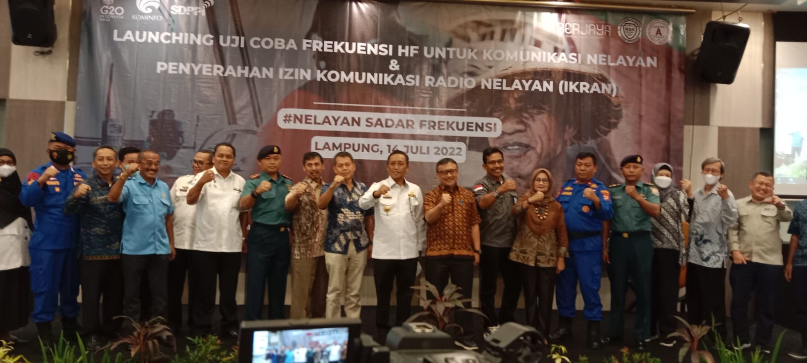 Provinsi Lampung Pilot Projek Uji Coba Penggunaan Frekuensi Radio HF untuk Komunikasi Nelayan
