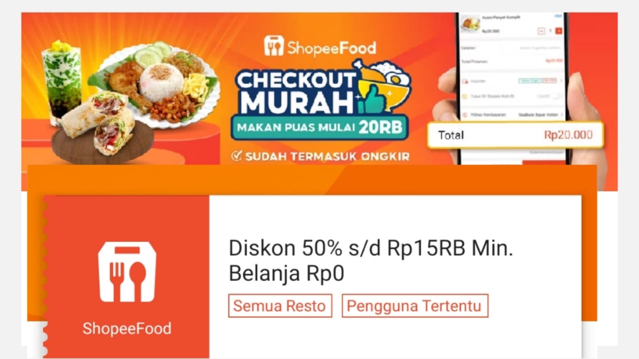 Sarapan Lezat Dengan Diskon 50 Persen di ShopeeFood, Dapatkan Potongan Hingga Rp15 Ribu, Klaim Sekarang!