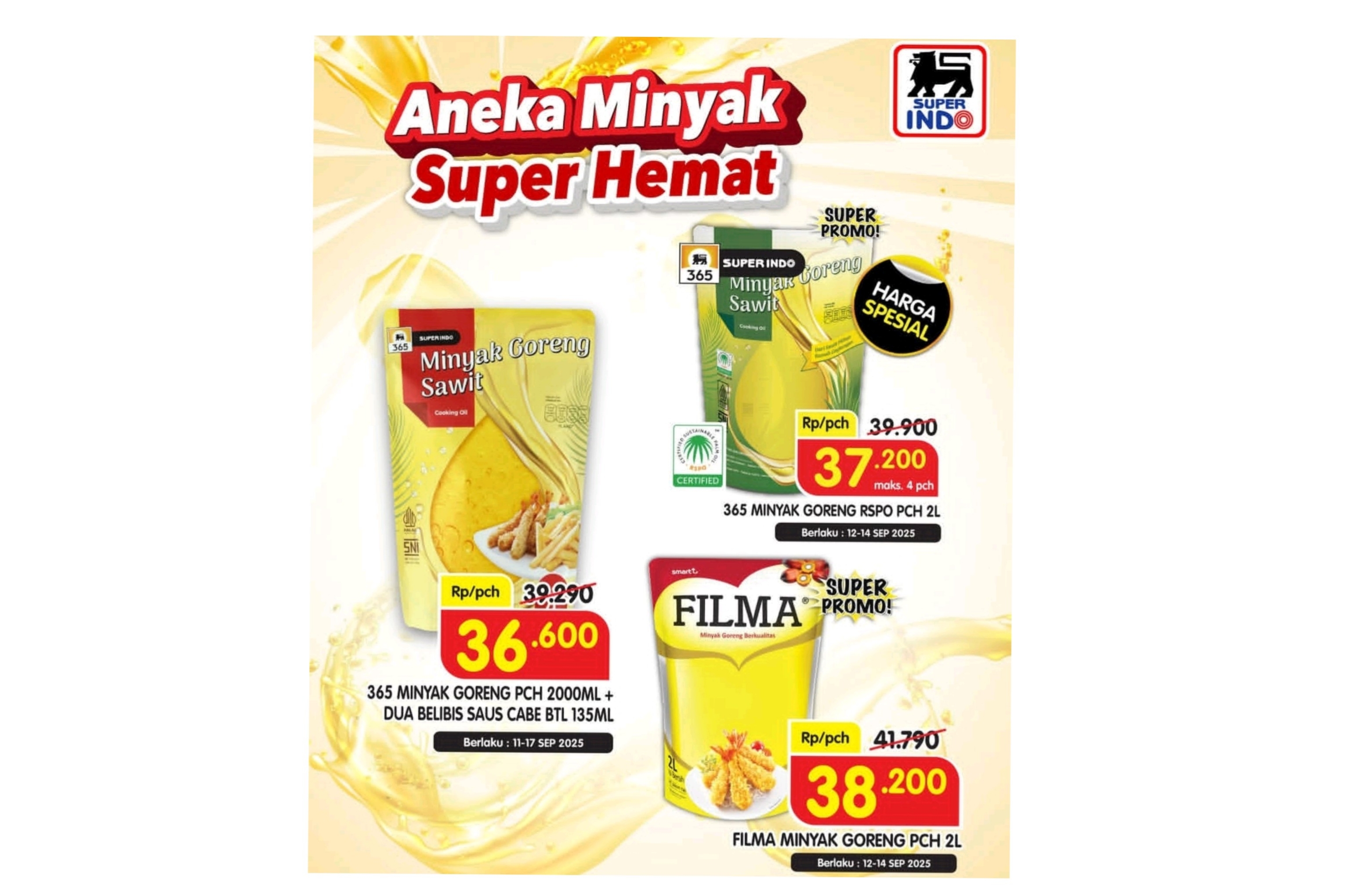 Aneka Minyak Super Hemat Bersama Superindo, Ada Super Promo Minyak Goreng Filma