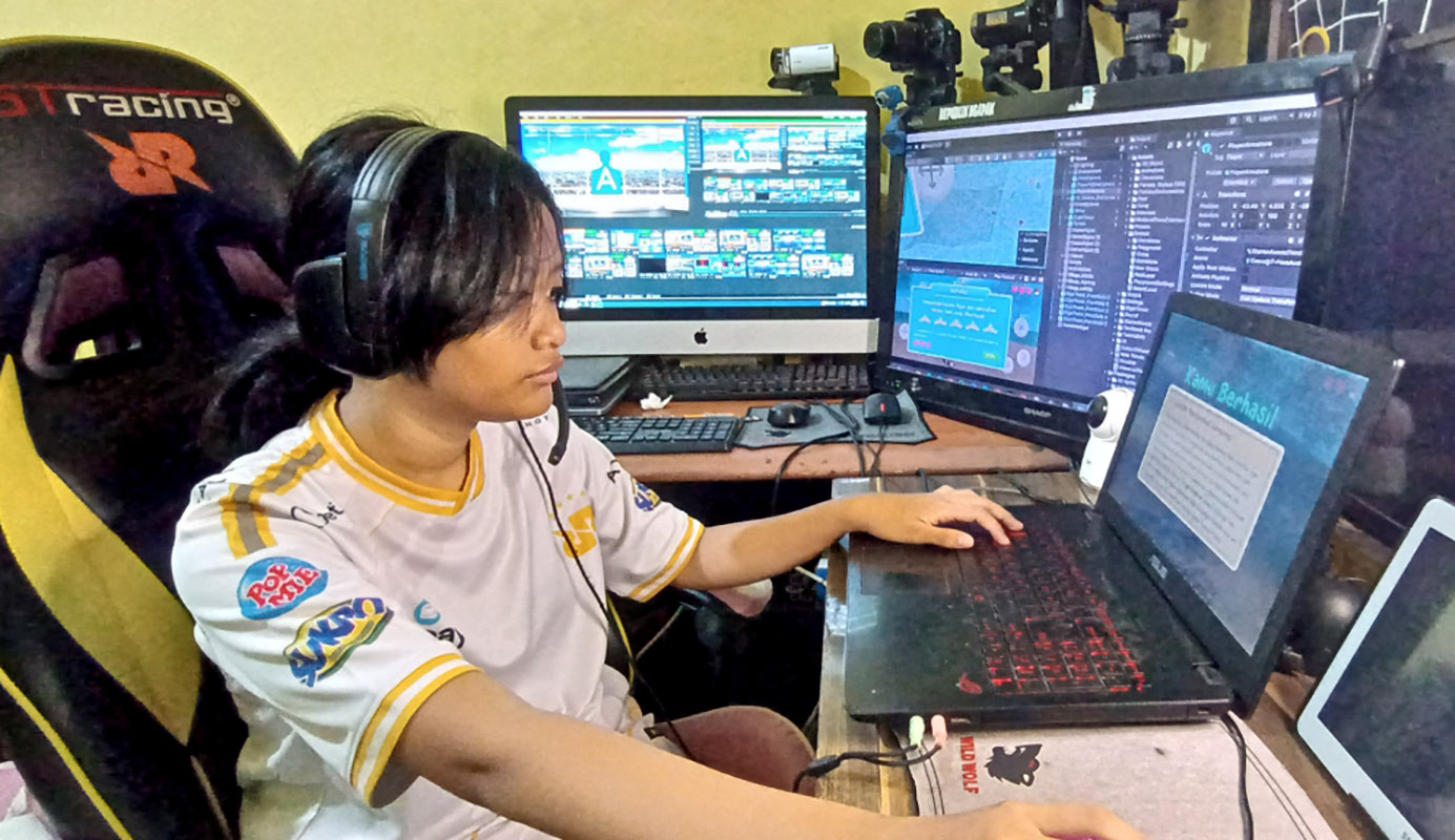 Fitria Khasanah, Siswi SD di Lampung Siap Rillis Game Baru, Petualangan Mencari Tuhan