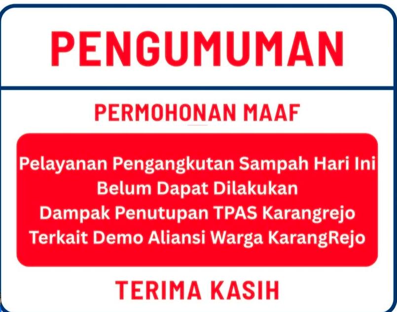 TPAS Ditutup, Layanan Angkut Sampah Metro Terhenti