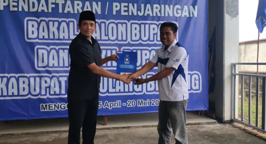 Didukung Forum Kiyai, Ketua KONI Arif Budiman Ambil Formulir Pendaftaran Bakal Calon Bupati Dari PAN Tulang Ba