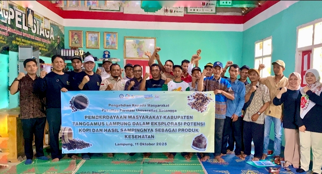 Tim Dosen Unair - Itera Berkolaborasi, Pemberdayaan Masyarakat Tanggamus Dalam Eksplorasi Potensi Kopi 