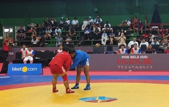 Tidak Targetkan Medali, Tim Sambo Lampung Justru Raih Enam Podium di PON 2025