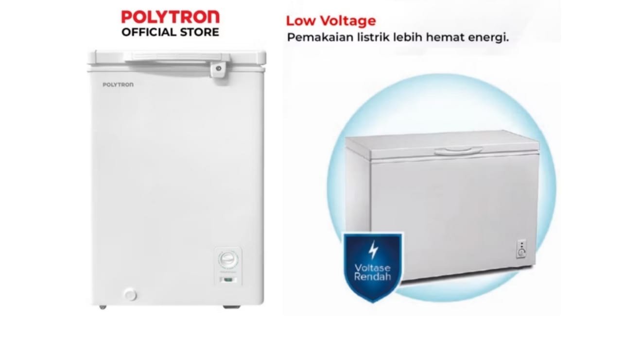 Polytron Chest Freezer, Lemari Es 1 Jutaan yang Punya Kapasitas 100 Liter