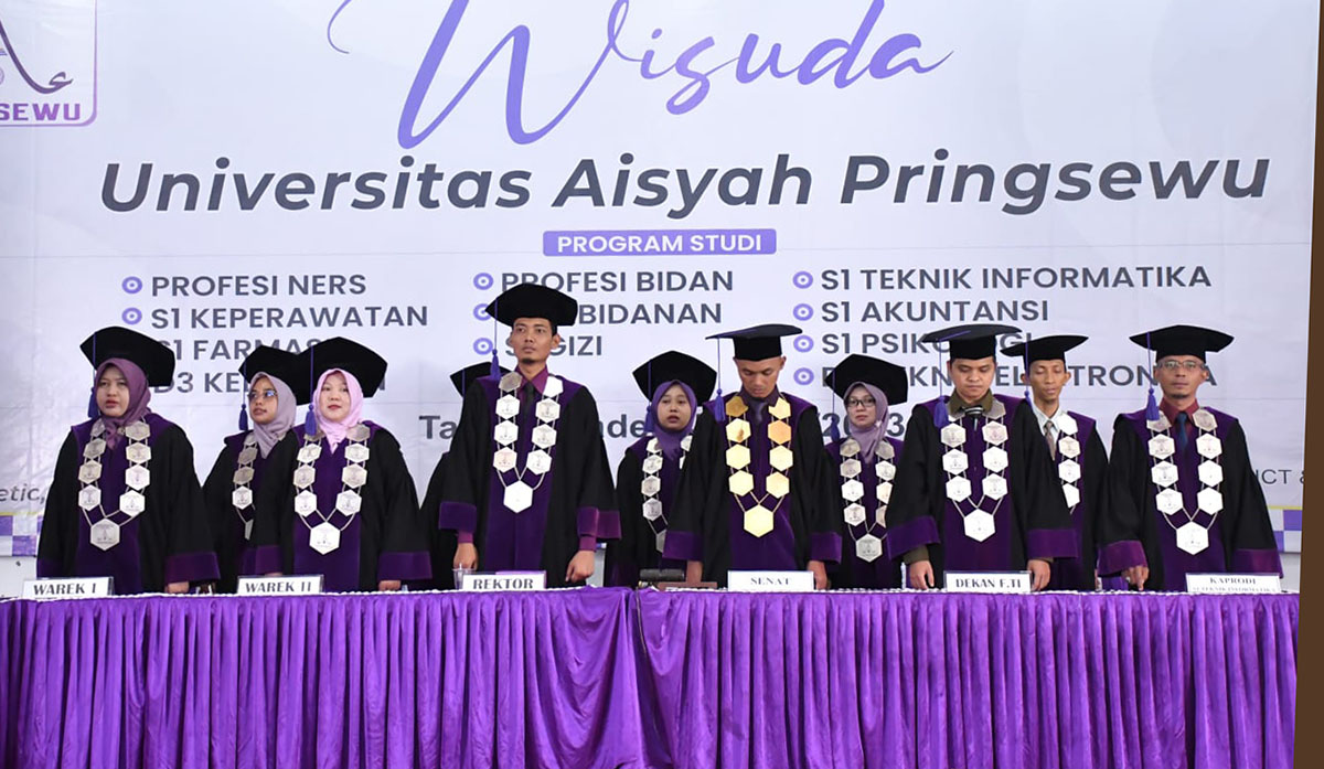 Universitas Aisyah Pringsewu Gelar Wisuda Tahap II Tahun 2023