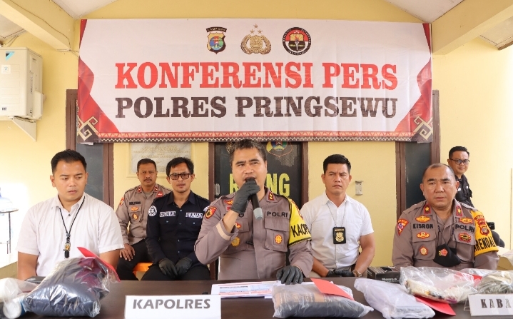 Sepanjang Tahun 2022, Polres Pringsewu Tangani 66 Kasus Narkoba