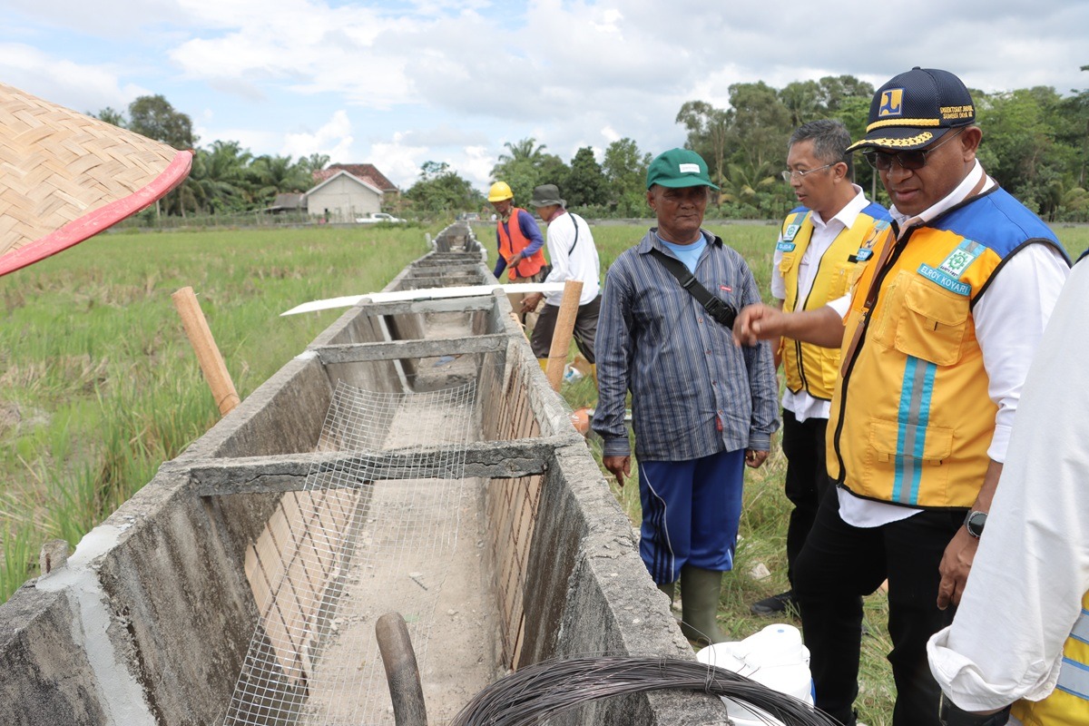 Irigasi Gantung Rawajitu Rusak, BBWS Percepat Perbaikan Untuk Jaga Pasokan Air Petani