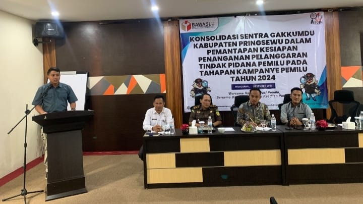 Sentra Gakumdu Pringsewu Lampung, Siap Proses Pelanggaran Pemilu