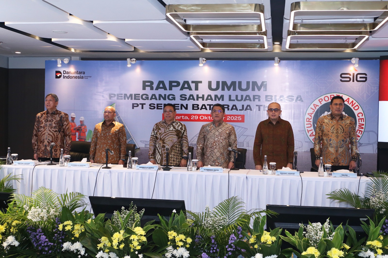 Gelar RUPSLB, Semen Baturaja Tambah Kegiatan Usaha Baru Perkuat Strategi Bisnis