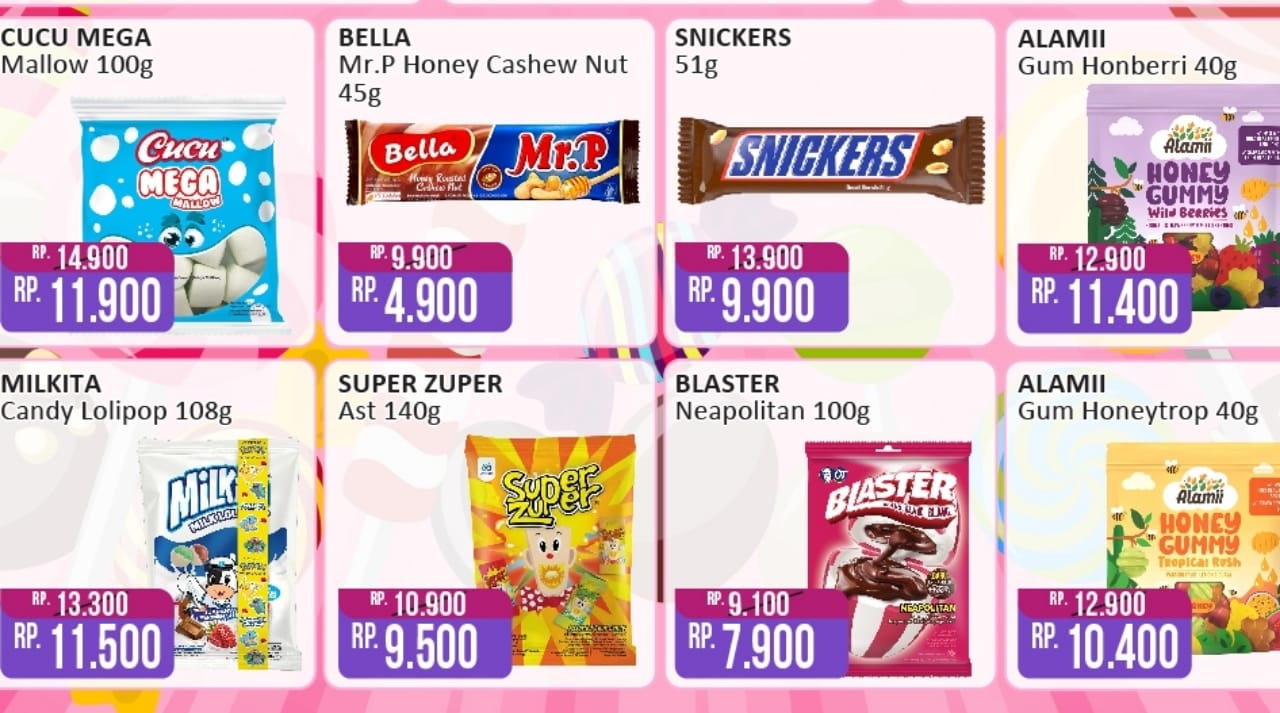 Kembali Hadir Promo Cokelat dan Permen Favorit di Alfamart, Dapatkan Harga Termurah Sampai 15 Mei 2025