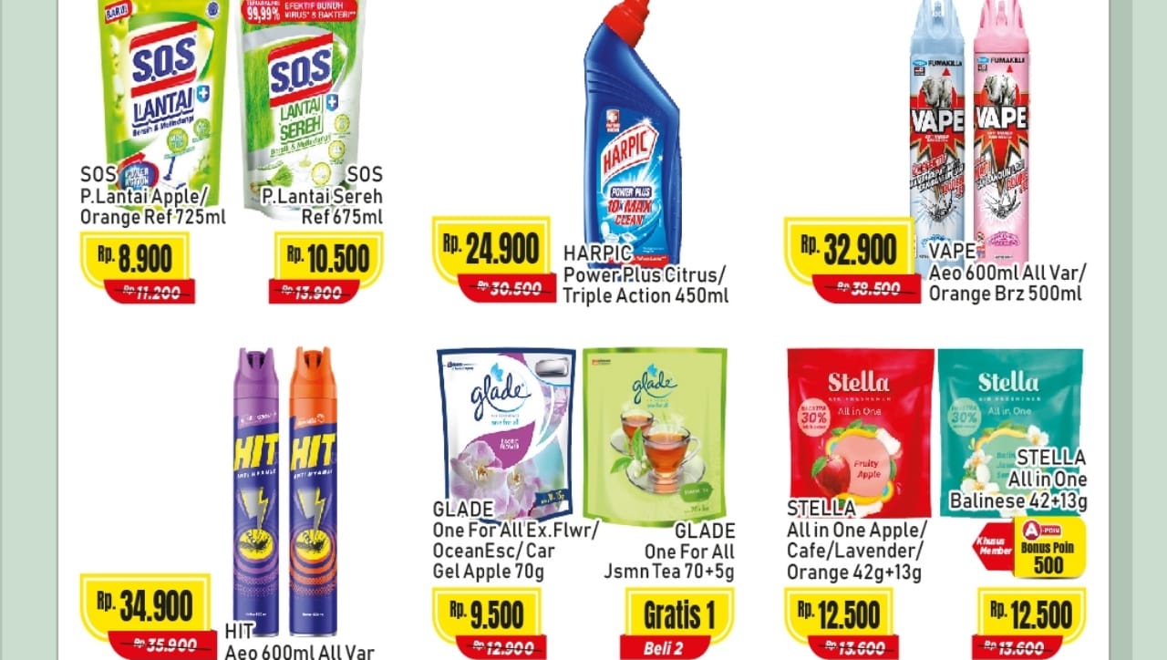 Promo Home Care Kategori Pembersih dan Pewangi Ruangan di Alfamart, Rumah Dijamin Bebas Dari Kuman