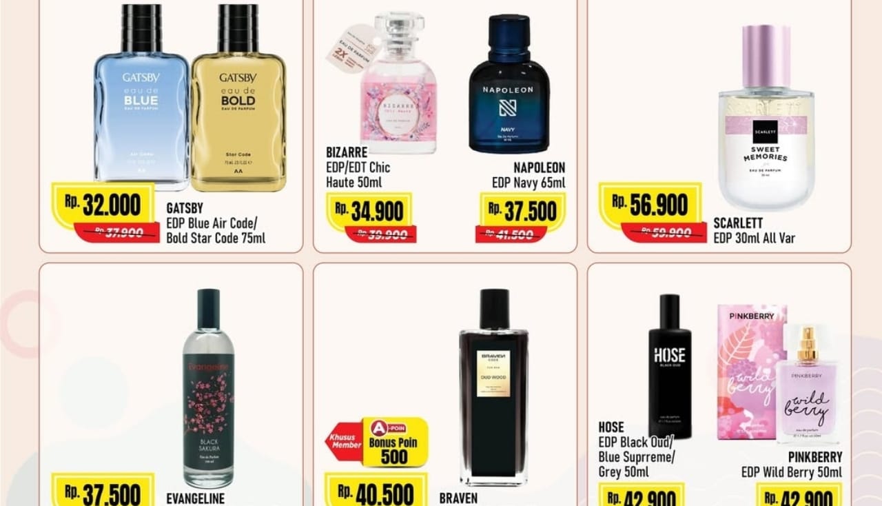 Promo Parfum Pria dan Wanita di Alfamart, Ada Diskon Hingga 40 Persen! Cek Katalognya
